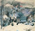 Corinth, Lovis: Walchensee im Winter