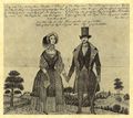 D�nischer Holzschneider von 1860: Memento Mori-Klappbrief [1]