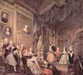 Hogarth, William: Theaterauff�hrung der Kinder im Hause des John Conduit