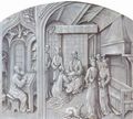 Fl�mischer Meister des sp�ten 15. Jahrhunderts: Kopieren eines Buches