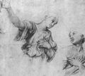 Raffael: Psyche-Loggia, Studie, Figurenstudie