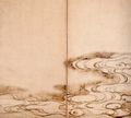 Ogata Korin: Zweiteiliger Wandschirm: Flussstrom