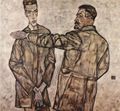 Schiele, Egon: Doppelportr�t von Heinrich Bensch und seinem Sohn Otto