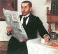 Corinth, Lovis: Portr�t des Malers Benno Becker