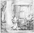 Rembrandt Harmensz. van Rijn: Petrus im Gebet f�r Tabea