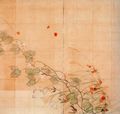 Sakai Hoitsu: Skizze zu einem Wandschirm mit der Darstellung von Sommer- und Herbstgras [1]