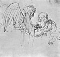 Rembrandt Harmensz. van Rijn: Abraham im Gespr�ch mit dem Engel