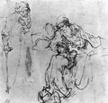 Rembrandt Harmensz. van Rijn: Isaak segnete Jakob