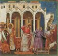 Giotto di Bondone: Fresken in der Arenakapelle in Padua, Szene: Die Vertreibung der H�ndler aus dem Tempel