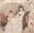 Morisot, Berthe: Edma, die Schwester der K�nstlerin, mit ihrer Tochter