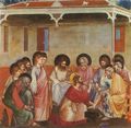 Giotto di Bondone: Fresken in der Arenakapelle in Padua, Szene: Fu�waschung