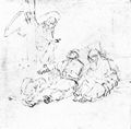 Rembrandt Harmensz. van Rijn: Der Engel erscheint Joseph im Traum