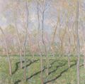 Monet, Claude: B�ume im Winter, Blick auf Bennecourt