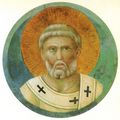 Giotto di Bondone: Fresken in der Kirche San Francesco in Assisi, Szene: Rondell mit dem Apostel Petrus