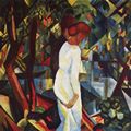 Macke, August: Paar im Walde