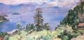 Corinth, Lovis: Walchensee, Blick von der Kanzel