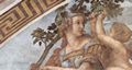 Raffael: Stanza della Segnatura im Vatikan f�r Papst Julius II., L�nettenfresko, Szene: Allegorie der Tugend, Detail