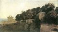 Kanoldt, Edmund: Abendstimmung aus der Villa Pallavicini in Pegli bei Genua