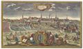 Engelbrecht, Martin: Leipzig, Gesamtansicht mit Stadtwappen