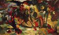 Macke, August: Entwurf f�r einen Wandteppich mit orientalischem Liebespaar