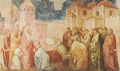 Giotto di Bondone: Fresken in der Peruzzi-Kapelle, Kirche Santa Croce in Florenz, Szene: Die Auferweckung der Drusiana