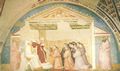 Giotto di Bondone: Fresken in der Bardi-Kapelle, Kirche Santa Croce in Florenz, Szene: Die Best�tigung der Ordensregel