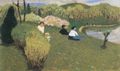 Vallotton, F�lix: Kinder an einem Teich