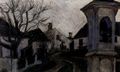 Schiele, Egon: Klosterneuburg, Kahle B�ume und H�user