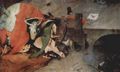 Bosch, Hieronymus: Antoniusaltar, Triptychon, Mitteltafel: Versuchung des Hl. Antonius, Detail
