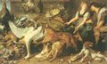 Snyders, Frans: Stillleben mit der H�ndin und ihrern Jungen, dem Koch und der K�chin