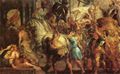 Rubens, Peter Paul: Gem�ldezyklus zum Leben Heinrich des IV. f�r Maria de' Medici, K�nigin von Frankreich in Paris, Szene: Einzug Heinrichs IV. in Paris, Detail