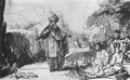 Rembrandt Harmensz. van Rijn: Laban bei der Schafschur