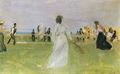 Liebermann, Max: Tennisspieler am Meer