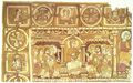 Halberst�dter Meister um 1170: Wandteppich aus Halberstadt, Fragment