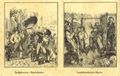 D�nischer Holzschneider von 1860: Stra�en- und Schulszenen