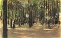 Liebermann, Max: Park mit H�usern im Hintergrund