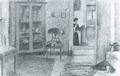 Macke, August: Ecke aus unserem Wohnzimmer, mit Blick auf den Gang