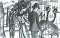 Macke, August: Paar bei Kronenkranichen