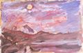 Corinth, Lovis: Gebirgslandschaft bei Vollmond
