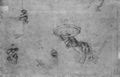 Raffael: Kr�nung des Hl. Nikolaus von Toelntino, Studie, H�nde der Heiligen Nikolaus und Augustinus