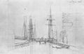 Friedrich, Caspar David: Der Greifswalder Hafen mit Steinbecker Br�cke