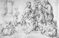 D�rer, Albrecht: Studien zu einem gro�en »Marienbild«: Maria mit Kind, Heiligen und musizierenden Engeln