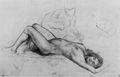 Corinth, Lovis: Liegender weiblicher Akt