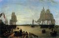 Salmon, Robert: Der Hafen von Boston gesehen vom Constitution-Kai