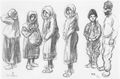 Steinlen, Theophile Alexandre: Serben (Skizzenblatt)