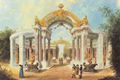 Nagel, Johann Friedrich: Potsdam, Schlosspark Sanssouci (Kolonnade im Rehgarten)