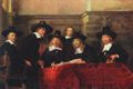 Rembrandt Harmensz. van Rijn: Portr�t der Vorsteher der Tuchmacherzunft (De Staalmeesters)