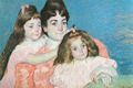 Cassatt, Mary: Portr�t Madame A.F. Aude mit ihren beiden T�chtern