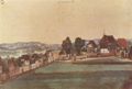 D�rer, Albrecht: N�rnberg, Johannis-Vorstadt mit Kirche und Friedhof von Norden