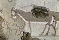 �gyptischer Maler um 1430 v. Chr.: Grabkammer eines Unbekannten, Szene: Esel